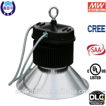 LED high bay light with meanwell driver cUL DLC 200w high bay light with MC cable